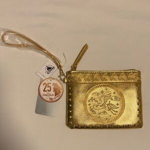 Gold Wristlet with Embossed Hercules Design - 25th anniversary